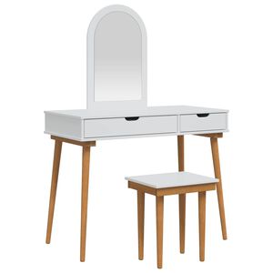 vidaXL Zestaw toaletki FAUSKE 3 szt. Biały 100 x 50 x 143 cm