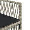 vidaXL 11-cz. zestaw mebli do ogrodu z poduszkami jasnoszary rattan PE