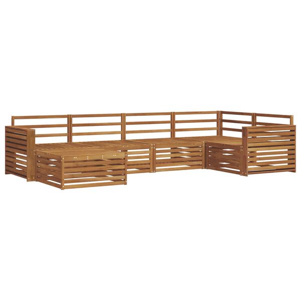 vidaXL Zestaw sof na zewnątrz 6 pcs Naturalny