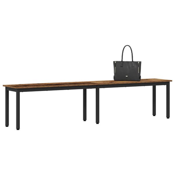 vidaXL ławka Stare drewno 200 x 35 x 45 cm Materiał drewnopochodny