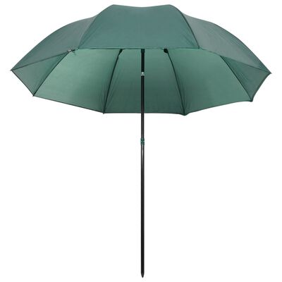 vidaXL Parasol wędkarski, zielony, 220x193 cm
