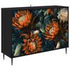 vidaXL Bufet LOCHEM Czarny dąb 102 x 33 x 76 cm Drewno inżynieryjne