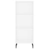 vidaXL Witrynka, biała połysk, materiał drewnopochodny,34,5x32,5x180cm