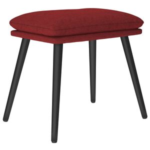 vidaXL Podn&oacute;żek, czerwone wino, 45x29,5x35 cm, tapicerowany tkaniną