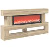 vidaXL Kominek elektryczny Sonoma 150 x 21 x 77 cm Drewno inżynieryjne