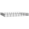 vidaXL Kojec dla psa na zewnątrz, stalowy, 67,74 m&sup2;