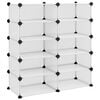 vidaXL Stojak na buty, przezroczysty, 84x32x88,5 cm, PP
