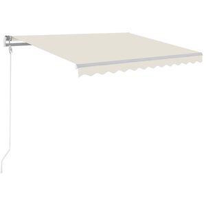vidaXL Automatycznie zwijana markiza, LED i czujnik wiatru, 350x250 cm