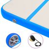 vidaXL Mata gimnastyczna z pompką, 400x100x20 cm, PVC, niebieska