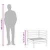 vidaXL Ogrodowa sofa narożna, impregnowane drewno sosnowe