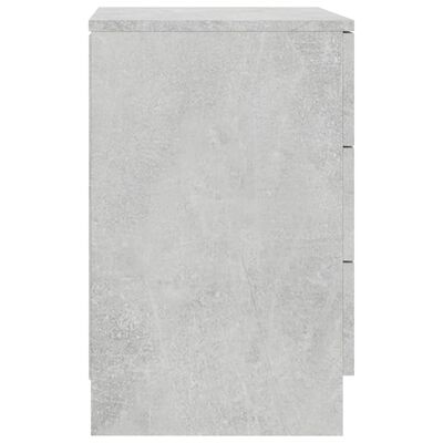 vidaXL Szafka nocna, betonowa szarość, 38x35x56 cm, płyta wiórowa