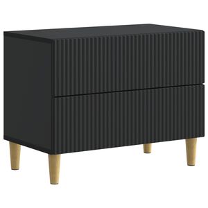 vidaXL Szafka Nocna Czarny 62 x 34,5 x 48 cm Drewno inżynieryjne