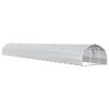 vidaXL Kurnik srebrny 1200 x 150 x 100 cm Stal ocynkowana