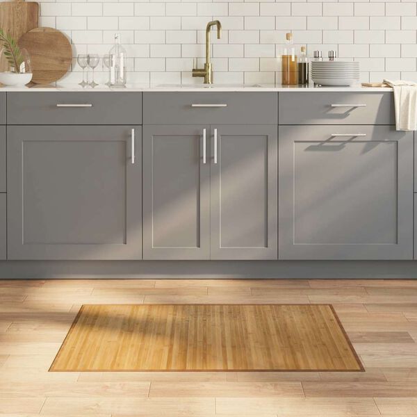 vidaXL Dywan prostokątny, naturalny, 60x100 cm, bambusowy