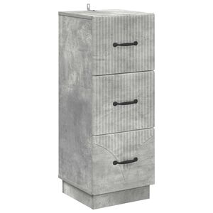 vidaXL Szafka z Szufladami Betonowy szary 33 x 34,5 x 87 cm