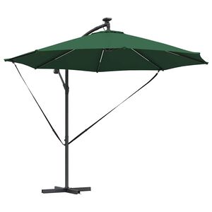 vidaXL Parasol plażowy 294 x 294 x 248 cm Poliester i aluminium