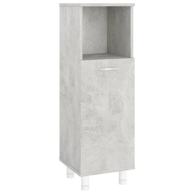 vidaXL Szafka łazienkowa, szarość betonu, 30x30x95 cm, płyta wiórowa