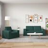 vidaXL Sofa 2 pcs Ciemna zieleń