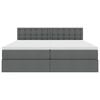 vidaXL Ł&oacute;żko z miejscem do przechowywania Ciemnoszary 180 x 200 cm