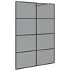 vidaXL Ściana prysznicowa typu walk-in Czarny 140 x 195 cm