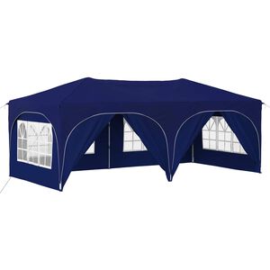 vidaXL Namiot imprezowy rozkładany 575 x 288 x 245 cm niebieski