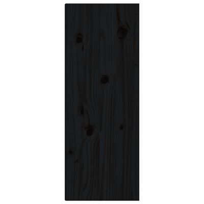 vidaXL Szafki ścienne, 2 szt., czarne, 30x30x80 cm, drewno sosnowe