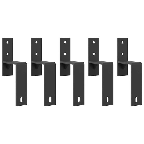 vidaXL System do montażu drzwi przesuwnych, 152,5 cm, stal, czarny