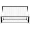 vidaXL Rebounder do piłki nożnej 2-w-1, 202x104x120 cm, stal