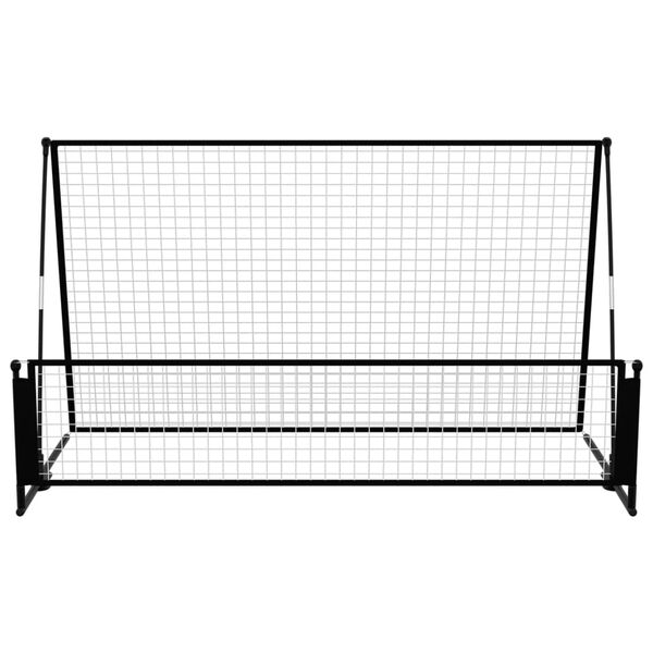 vidaXL Rebounder do piłki nożnej 2-w-1, 202x104x120 cm, stal