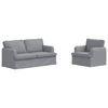 vidaXL Sofa 2 pcs Jasnoszary 162 x 80 x 85 cm tkanina