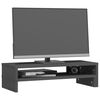 vidaXL Podstawka na monitor, szara, (52-101)x22x14 cm, drewno sosnowe