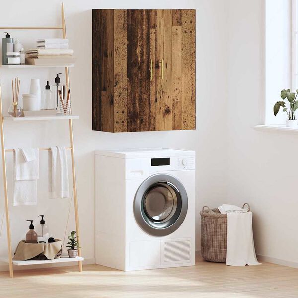 vidaXL Szafka ścienna Stare drewno 69,5 x 34 x 90 cm