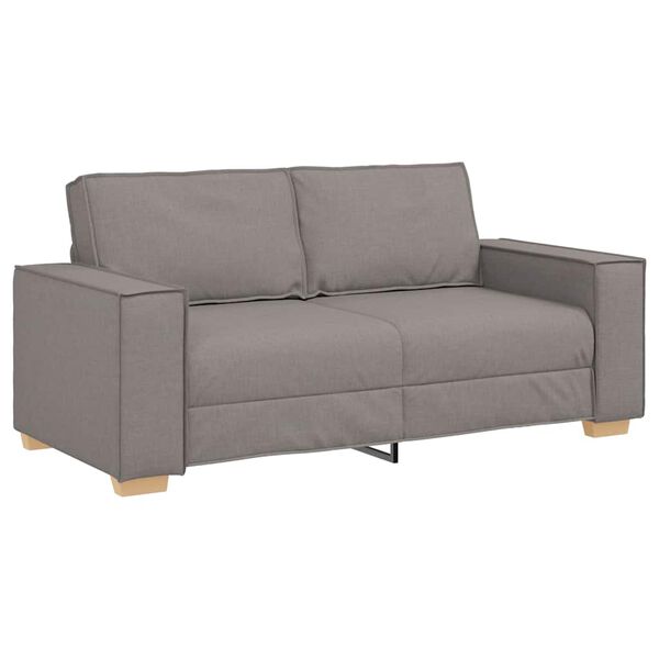 vidaXL Sofa 2-osobowa Taupe 180x78x84 cm Tkanina