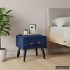 vidaXL Szafka nocna, niebieska, 40x35x40 cm, aksamitna