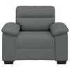 vidaXL Sofa Fotel Ciemnoszary 60 cm Tkanina