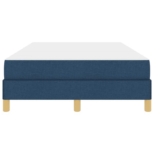 vidaXL Ł&oacute;żko sprężynowe z materacem Niebieski 120 x 200 cm tkanina