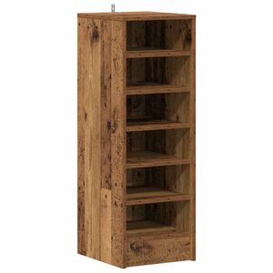 vidaXL Szafka na buty, stare drewno, 32x35x92 cm