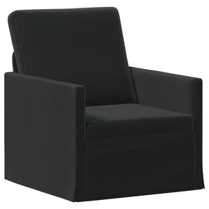 vidaXL Sofa pojedyncza Czarny 70 x 81 x 82 cm Welur