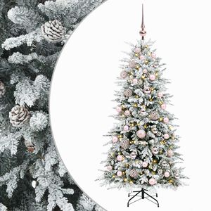 vidaXL Sztuczna choinka z zawiasami 120 cm 150 LED Ciepła biel