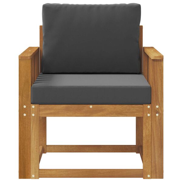 vidaXL Sofa na zewnątrz Lite drewno akacjowe i poliester Naturalny