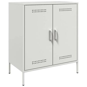 vidaXL Szafka, biała, 68x39x79 cm, stal