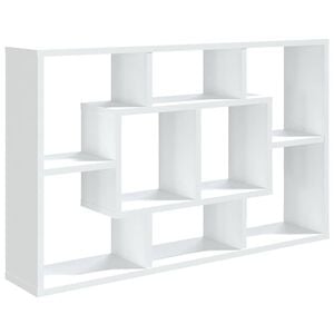 vidaXL P&oacute;łka ścienna, biała, 85x16x52,5 cm, materiał drewnopochodny