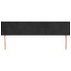 vidaXL Zagł&oacute;wki, czarne, 180x5x78/88 cm, aksamit