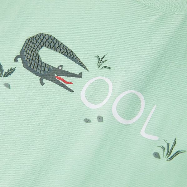 Koszulka dziecięca z kr&oacute;tkimi rękawami, jasnozielona, 116