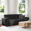 vidaXL Sofa 3-osobowa, czarny, 180 cm, tapicerowana aksamitem