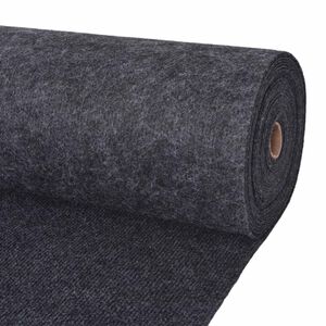 vidaXL Dywan antracytowy 1,2 x 15 m Poliester
