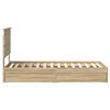 vidaXL Ł&oacute;żko z miejscem do przechowywania Dąb Sonoma 75 x 190 cm