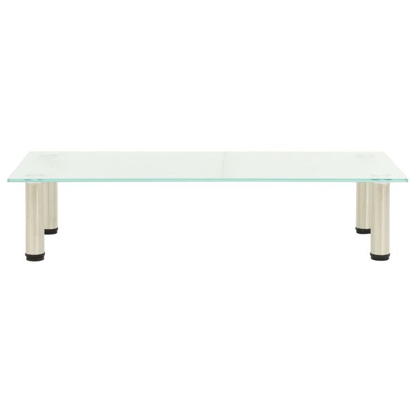 vidaXL Stojak pod TV, 80x35x17 cm, hartowane szkło mrożone