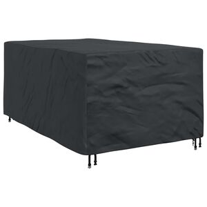 vidaXL Pokrowiec na meble Gładki Czarny 143 x 225 x 90 cm 600D