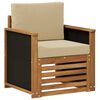 vidaXL Środkowa sofa ogrodowa naturalny